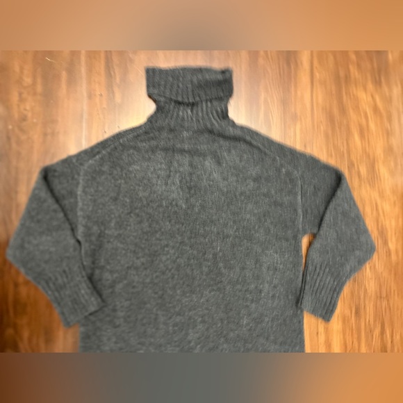 Daily Practice Karigan Sweater Midi Turtleneck Dress Size Small P Dark Gray GUC - Picture 10 of 16